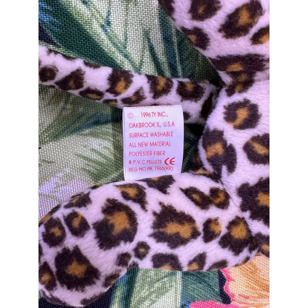 Vintage 1996 FRECKLES the Leopard  TY Beanie Baby retired